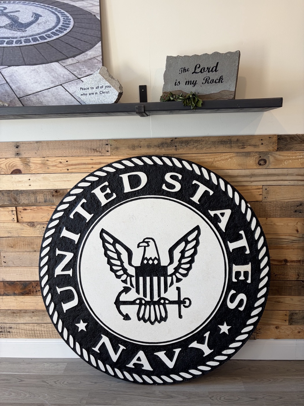 United States Navy seal in-stock inlay design