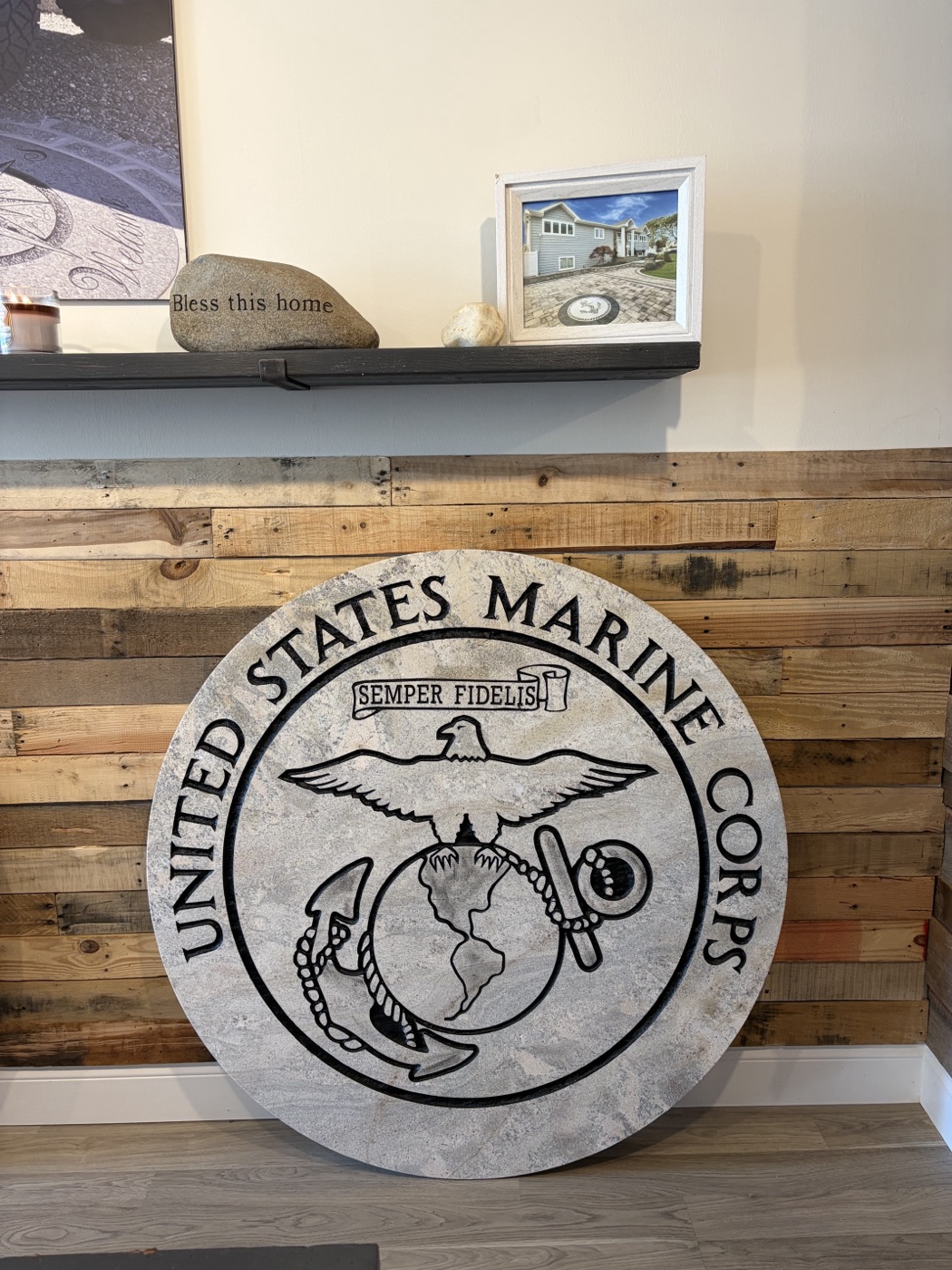 United States Marine Corps seal in-stock inlay design